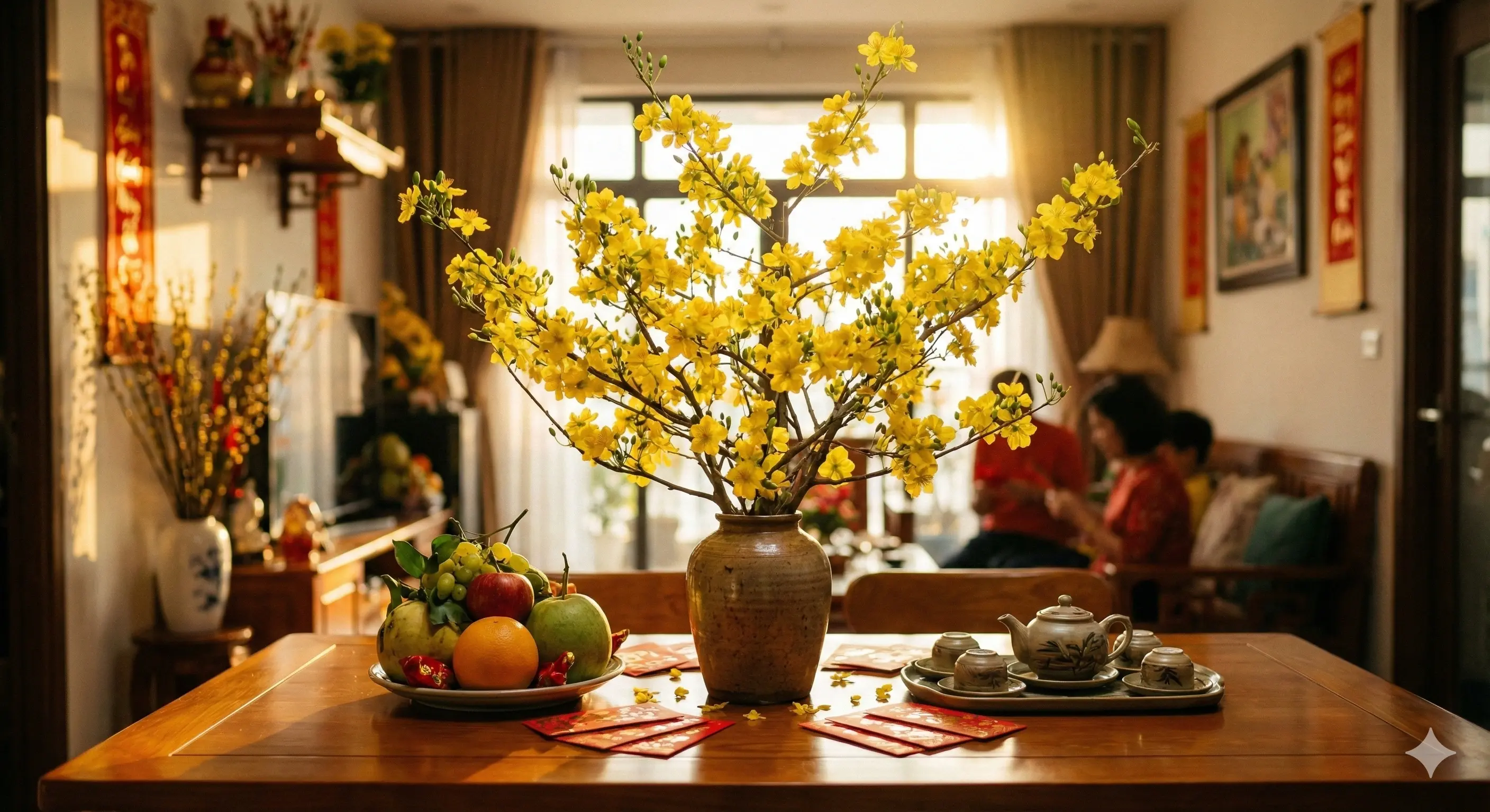 Cắm hoa ngày Tết với cành Mai vàng: Bí quyết kích hoạt cung tài lộc và rước may mắn cho gia chủ trong năm Bính Ngọ 2026