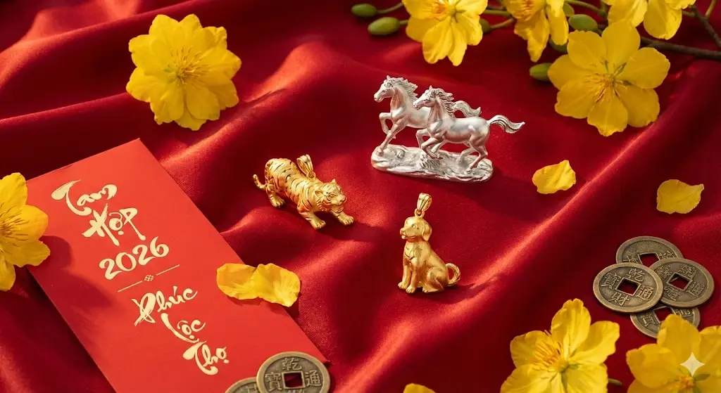 Bộ 3 tuổi Dần, Ngọ, Tuất thuộc nhóm Tam Hợp được dự báo là những tuổi may mắn và thuận lợi nhất về tình cảm, gia đạo trong năm 2026. Bộ 3 tuổi Dần, Ngọ, Tuất thuộc nhóm Tam Hợp được dự báo là những tuổi may mắn và thuận lợi nhất về tình cảm, gia đạo trong năm 2026.