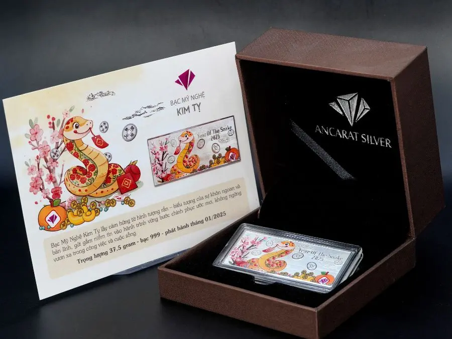 kích thước bạc miếng mỹ nghệ