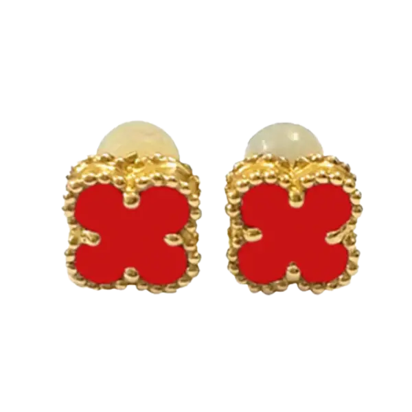 Bông tai Van Flower vàng 18K