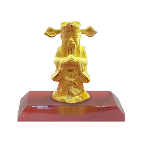 Tượng vàng 24K Thần tài để bàn