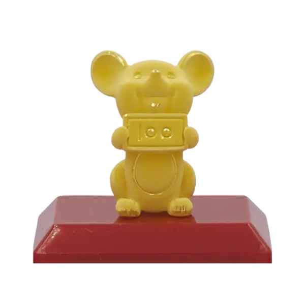 Tượng vàng 24K Kim Tí ôm tiền dollar Size Lớn