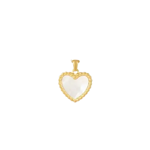 Mặt dây Vàng 18K Golden Heart 10mm