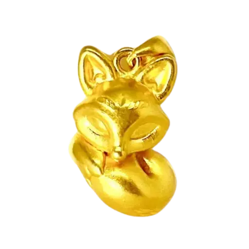 Mặt dây Vàng 24K Hồ ly Tình Duyên