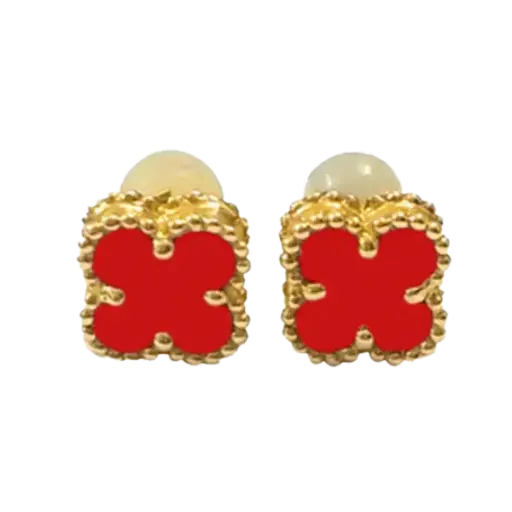 Bông tai Van Flower vàng 18K