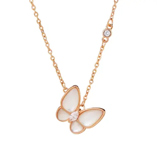 [AG7502.D168.609] Dây chuyền Vàng 18K Golden butterfly đính đá
